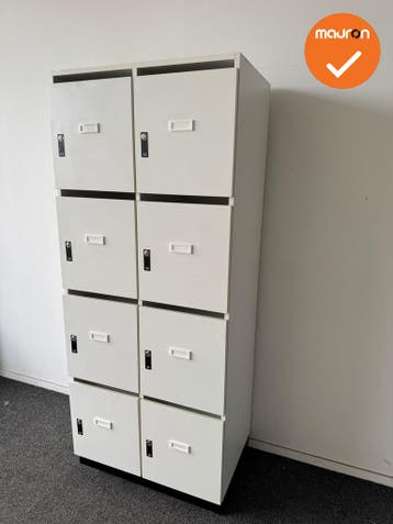 Lockerkast - 190x80x52 - 8 lockers - Inclusief sleutels, Werkplek, Ophalen of Verzenden, Gebruikt, Kast