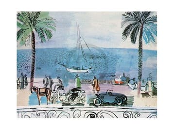 Kunstdruk Raoul Dufy - Promenade a Nice 80x60cm, Verzenden, Nieuw