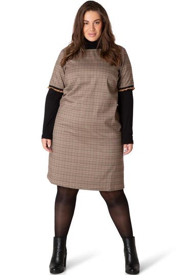 Yesta ruit Jurk Bindy 105CM Maat:, Verzenden, Nieuw, Overige kleuren