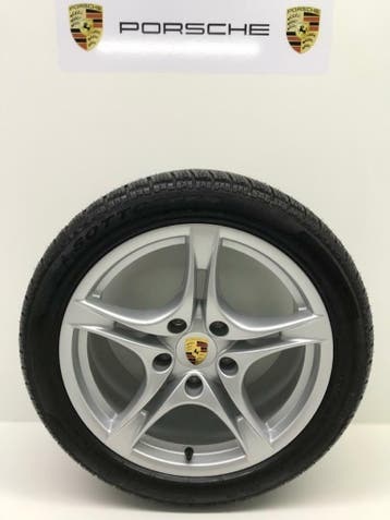 Porsche Cayman/Boxster Originele 18met winterbanden (NIEUW), Ophalen, 18 inch, Velg(en), Nieuw