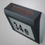 Solar Huisnummer Axel zwart op zonne energie met nummers, Zonne-energie, Verzenden, Minder dan 50 watt, Wandlamp