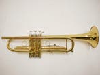 Gebruikte Trompet VDG gelakt met koffer en mondstuk, Ophalen of Verzenden, Zo goed als nieuw, Bes-trompet, Met koffer