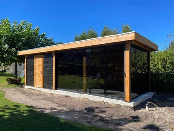 Easy Flex overkappingen, Topkwaliteit, standaard of maatwerk, Tuin en Terras, Tuinhuizen, 200 tot 400 cm, Tuinhuis, Verzenden
