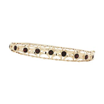 Gouden vintage bangle met granaat 14 kt, Ophalen of Verzenden, Nieuw