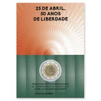 Portugal 2 Euro Anjerrevolutie 2024 BU, Verzenden