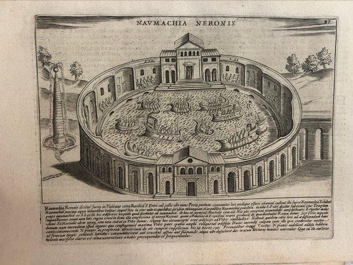 Italië - Rome; Giacomo Lauro (attivo a Roma tra la fine del, Boeken, Atlassen en Landkaarten