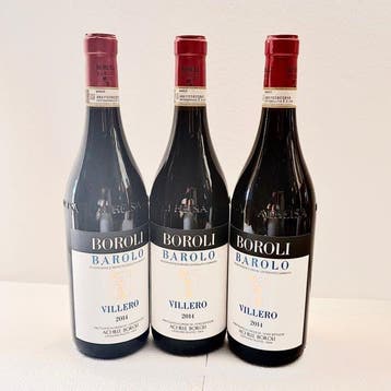 2014 Achille Boroli, Villero - Barolo - 3 Flessen (0.75, Nieuw