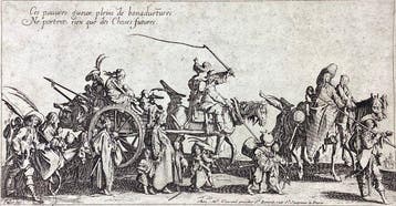 Jacques Callot (1592-1635) - La marcia degli zingari -