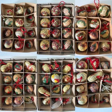 Kerstdecoratie (72) - Kerstballen - Papier, Diversen, Nieuw