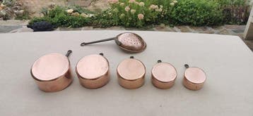 Baumalu - Kookpottenset (6) - Baumalu – Serie van 5 koperen