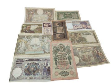 Wereld. - 11 Banknotes - Various Dates (Zonder minimumprijs)