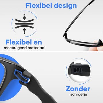 Blauw Licht Bril Sterkte +2.5 - Blue light Glasses -, Ophalen of Verzenden, Nieuw in verpakking
