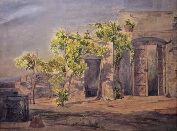 Corrodi Hermann David Salomon (1844 - 1905) - Casa di Capri