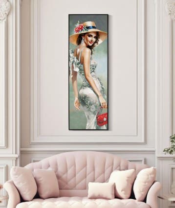 ELEGANT GELAKT CANVAS MET FRAME -H- CM 52X4,5X152, Ophalen of Verzenden, Nieuw