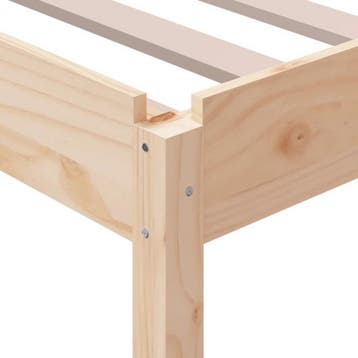 Eenpersoonsbed - 90x190 - cm - massief grenenhout - met, Verzenden, Nieuw