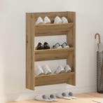 vidaXL Schoenenkast Artisan Eiken 60 x 18 x 90 cm Bewerkt, Verzenden, Nieuw