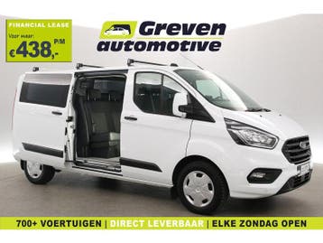 Ford Transit Custom 2.0 TDCI L2H1 | DC | 6 Zits | Aut. |, Automaat, Euro 6, Wit, Diesel