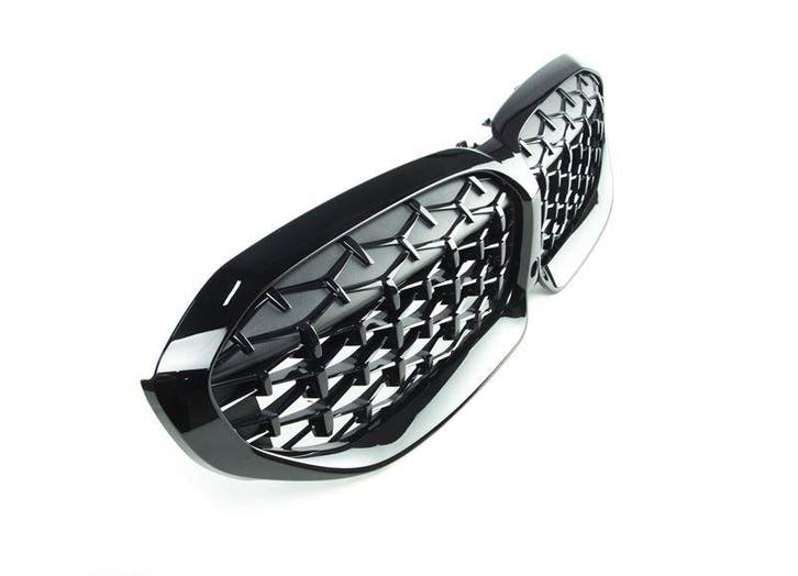 Glans Zwart Diamond Nieren (Grill) BMW 3 Serie G20 G21 B2139, Auto-onderdelen, Carrosserie en Plaatwerk, Nieuw, BMW, Voor, Links