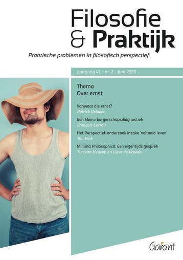 Over ernst. / Filosofie & praktijk / 41/2 2020 - Ton Vink, Verzenden, Zo goed als nieuw, Ton Vink