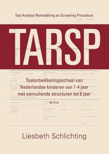 9789043035613 TARSP - Taal Analyse Remediering en Screeni..., Verzenden, Zo goed als nieuw, L. Schlichting