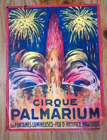 unknown - Vintage Circus poster - french mid century modern