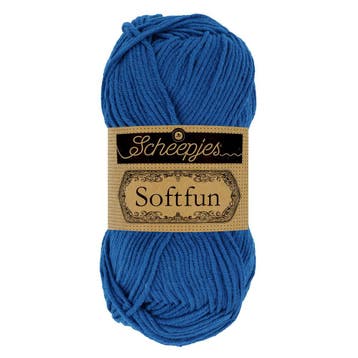 Scheepjes Softfun - 2626 Cobalt - Haakgaren / Breigaren, Ophalen of Verzenden, Nieuw, Breien of Haken, Wol of Garen