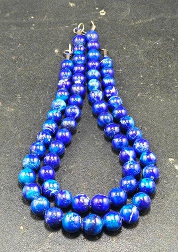 Natuurlijke lapis lazuli edelsteen kralen Kettingen -