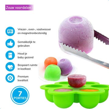HI NATURE™ bewaarbakjes set Baby bakjes met 4 stuks, Ophalen of Verzenden, Nieuw