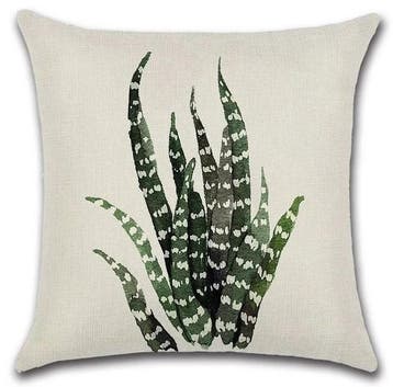 Aloë plant DD design | kussenhoes, Huis en Inrichting, Woonaccessoires | Kussens, Verzenden, Nieuw