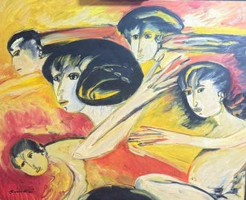 Remo Brindisi (1918-1996) - Cinque Figure