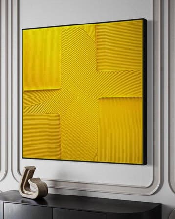 Sarah Schwarzl - Frequency YELLOW METALLIC (Frame included)