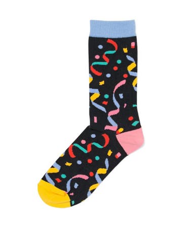 HEMA Sokken voor volwassenen lets party zwart van €4.99 sale, Verzenden, Nieuw, Zwart