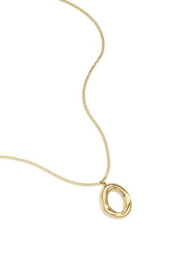 Goudlief Ketting met organische ovaal vormige hanger, Sieraden, Tassen en Uiterlijk, Kettingen, Verzenden, Nieuw, Zilver, Overige materialen