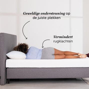 2dekans | Cloudpillo Original Matras - 90x210  - Adaptive, Ophalen of Verzenden, Zo goed als nieuw, Wit