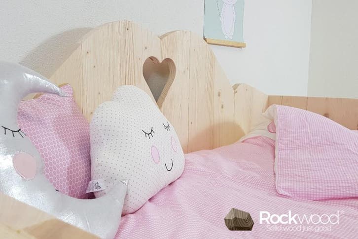 Rockwood® Peuterbed Isabelle inclusief blik beits grey wash, Kinderen en Baby's, Kinderkamer | Bedden, Nieuw, Ophalen of Verzenden
