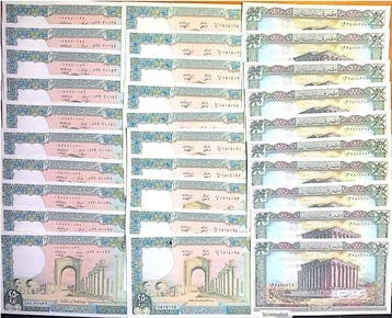 Libanon. - 30 Banknotes - 1983/1988 - Pick 65d, 67b and 67e