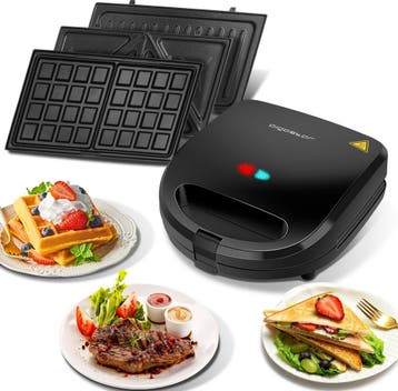 Tosti apparaat - Tosti ijzer - Contactgrill - Wafelijzer - 7, Verzenden, Zo goed als nieuw