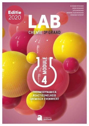 Lab 3de graad Module 4 Thermodynamica, reactiesnelheid en, Boeken, Studieboeken en Cursussen, Verzenden, Zo goed als nieuw, An Christiaens