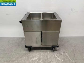 RVS Rieber Verrijdbare Bain-Marie 2 x 1/1 GN met, Ophalen of Verzenden, Gebruikt