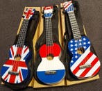 Mahalo - 3x sopraan ukelele met hoes, landen thema, UK USA, Muziek en Instrumenten, Nieuw