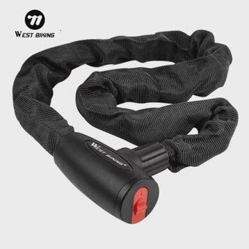 WEST BIKING Anti-diefstal Fietsketting Slot - Robuust & Veil, Fietsen en Brommers, Fietsaccessoires | Fietssloten, Verzenden, Nieuw