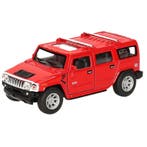 Modelauto Hummer H2 SUV rood 12,5 cm - Modelauto, Ophalen of Verzenden, Nieuw
