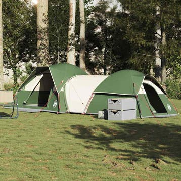 vidaXL Tent 5-persoons waterdicht groen, Verzenden, Nieuw, Tot en met 2