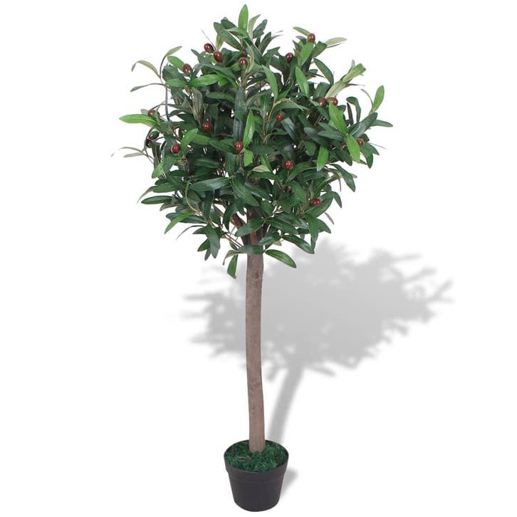 vidaXL Kunst laurierboom plant met pot 120 cm groen, Huis en Inrichting, Woonaccessoires | Kunstplanten en Kunstbloemen, Nieuw