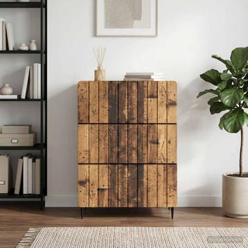 vidaXL Ladenkast 66 x 34,5 x 92 cm Bewerkt hout Oud hout, Verzenden, Nieuw
