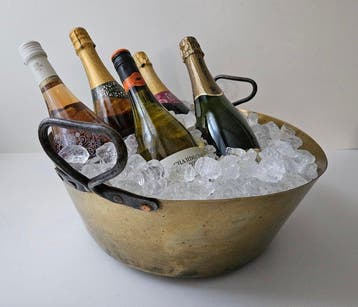 19e eeuwse pan - Champagne koeler - Koper