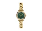 FOSSIL CARLIE - Dames Horloge 28 mm - Goudkleurig - Groene, Sieraden, Tassen en Uiterlijk, Horloges | Dames, Verzenden, Nieuw