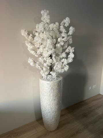 Luxe Hoge Design Vazen 90 CM | Wit Zilver Zwart Goud Beige, Nieuw