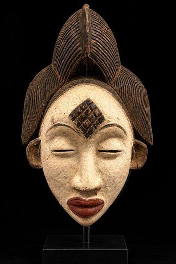 Masker - punu - Punu - Gabon (Zonder minimumprijs), Antiek en Kunst