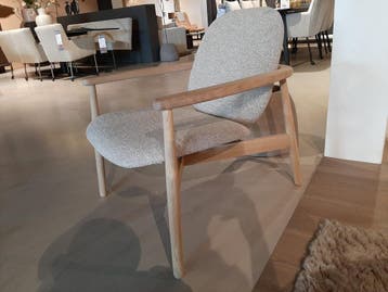 Fauteuil Fantiro beige **SHOWROOMMODEL**, Nieuw, Stof